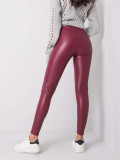 Bordeaux Leggings od eko kože RUE PARIS