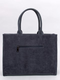 Borsa shopper da donna grigio scuro