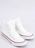 Classiche sneakers in tela bianche