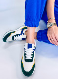 Sneakers sportive verdi e bianche