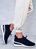 Sneakers sportive nere realizzate in tessuto elastico