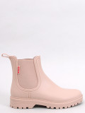 Stivali bassi in gomma beige