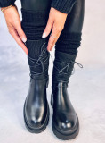 Stivali da donna con tomaia elastica neri