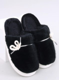 Pantofole in pelliccia nere