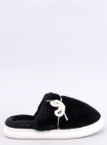 Pantofole in pelliccia nere