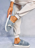 Pantofole in pelliccia grigie