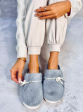 Pantofole in pelliccia grigie