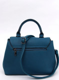Borsa da donna con fibbia blu mare