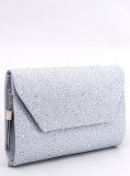 Borsa da donna color argento lucida