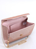 Borsa da donna rosa chiaro lucida