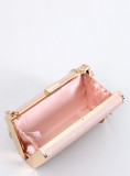 Borsa elegante rosa chiaro con nappina