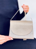 Borsa formale lucida oro
