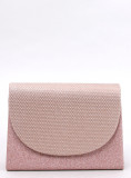 Borsa formale lucida rosa champagne