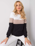 Felpa da donna RUE PARIS nera-beige
