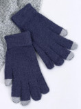 Guanti basic da donna blu scuro