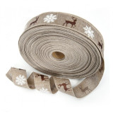 Nastro per confezioni regalo WINTER beige
