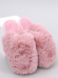 Pantofole con pelliccia artificiale rosa
