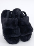 Pantofole nere con elastico