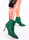Stivaletti verdi con strass