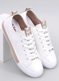 Sneakers in ecopelle CELIA bianco/champagne