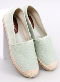 Espadrillas di tela verde chiaro