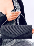 Borsa formale nera lucida