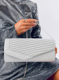 Borsa formale argento lucida
