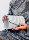 Borsa formale argento lucida