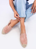 Espadrillas rosa con tallone aperto