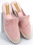 Espadrillas rosa con tallone aperto