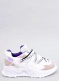 Sneakers bianche con suola alta