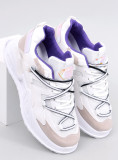 Sneakers bianche con suola alta