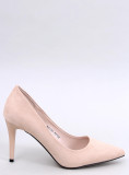 Décolleté in camoscio beige chiaro