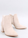 Stivaletti eleganti in camoscio beige chiaro