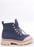 Scarpe da trekking in tessuto blu