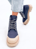 Scarpe da trekking in tessuto blu