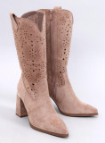 Stivali beige traforati HOUSTON