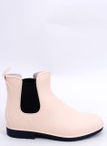 Stivaletti da pioggia da donna beige chiaro