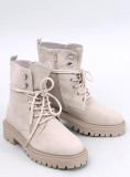 Stivaletti stringati EMMA beige