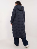 Cappotto da donna trapuntato in blu navy