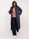 Cappotto da donna trapuntato in blu navy