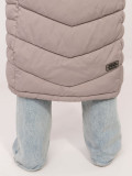 Cappotto lungo beige con fodera