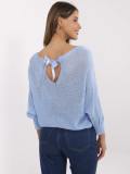 Pullover elegante in blu chiaro
