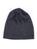 Berretto in cotone grigio scuro