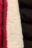 Parka invernale classico rosso/nero