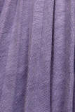 Abito da ragazza viola con cintura