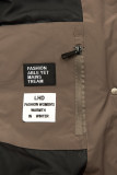 Giacca marrone estesa per autunno/inverno SPORTY