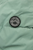 Giacca verde menta estesa per autunno/inverno SPORTY