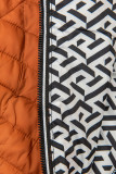 Giacca doppia faccia leggera arancio mattone