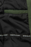 Parka di transizione kaki con fodera nera